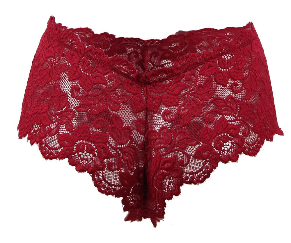 Red Floral Lace Panty _3