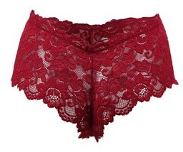 Red Floral Lace Panty 