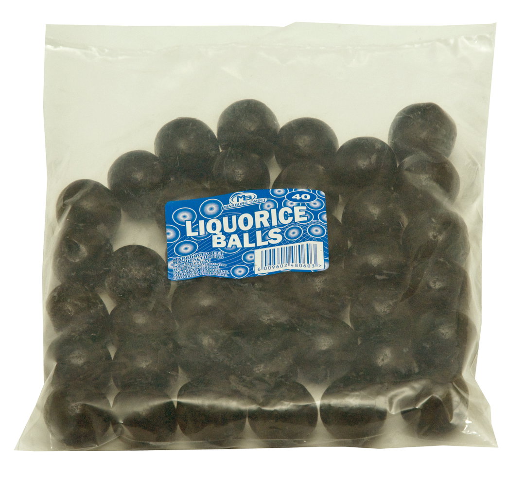 12X40'S LIQUORICE BALLS