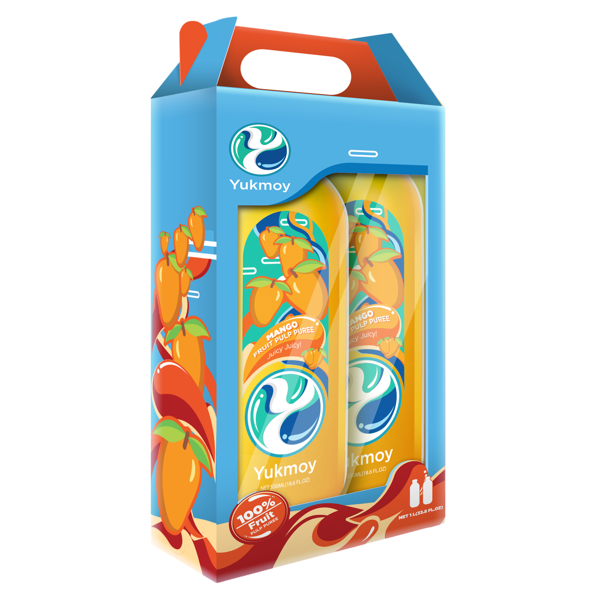 Yukmoy's Mango Pulp Puree I 100% Real Fruit  _0