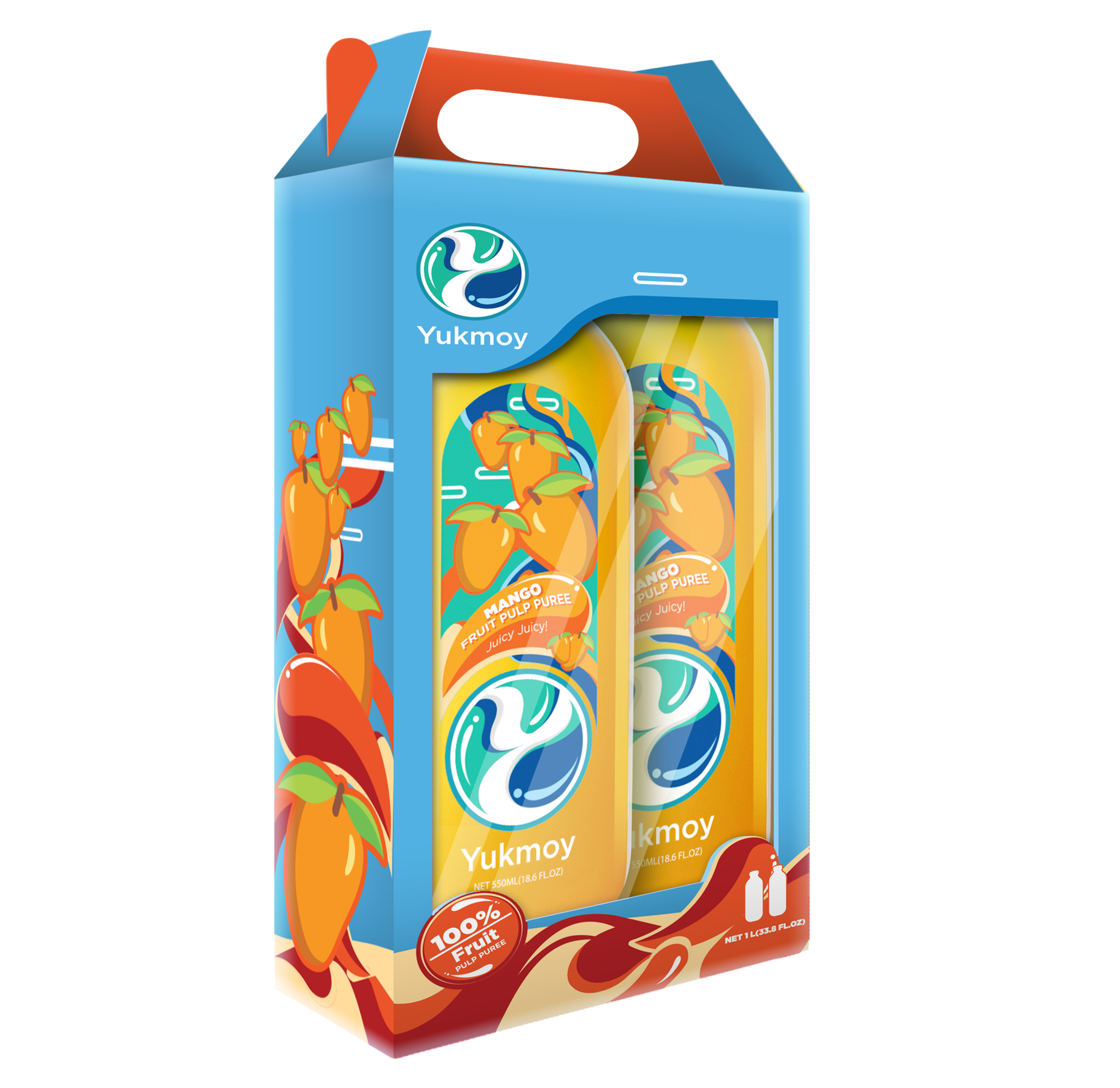 Yukmoy's Mango Pulp Puree I 100% Real Fruit