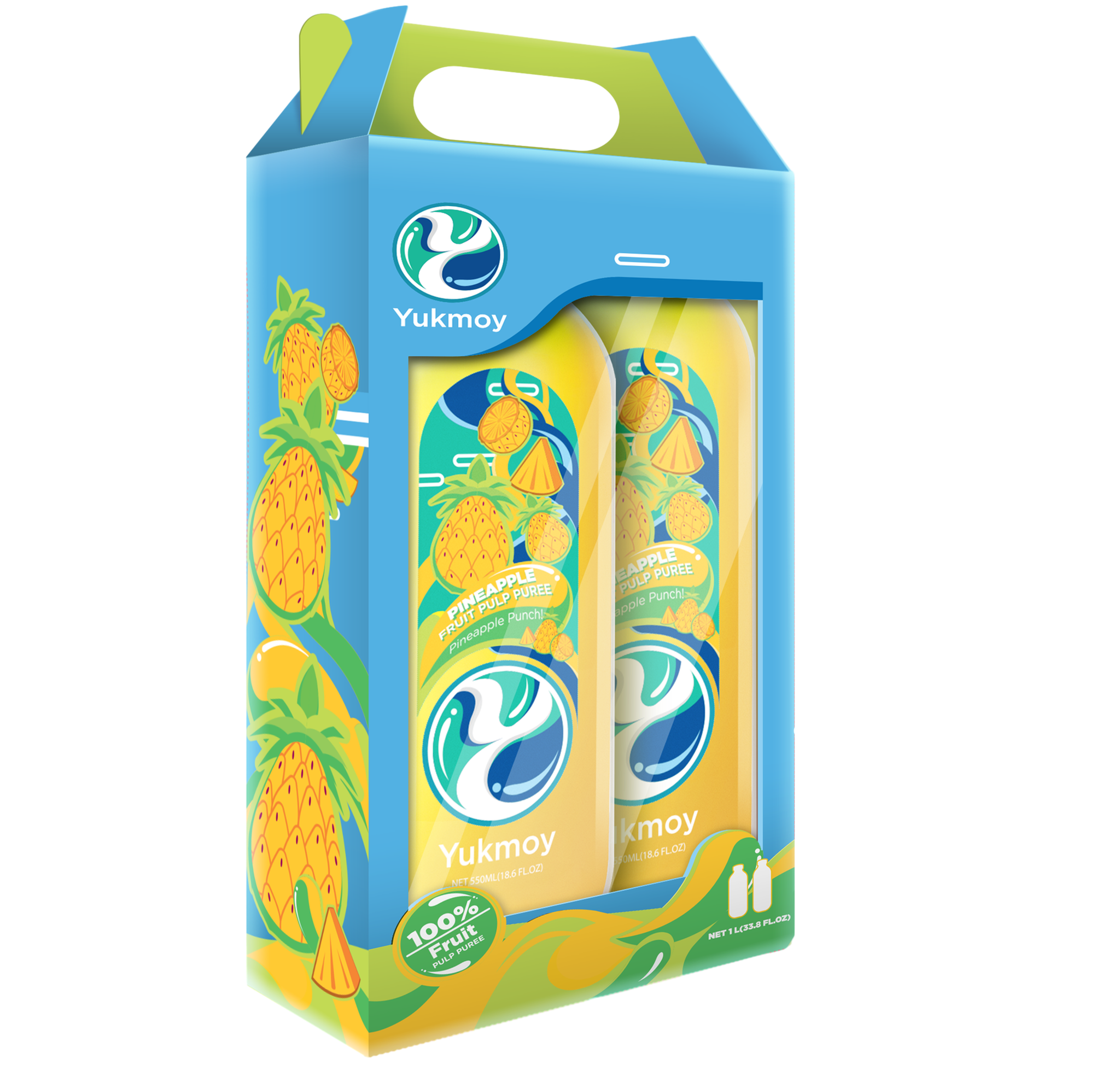 Yukmoy's Pineapple Pulp Puree I 100% Real Fruit _0