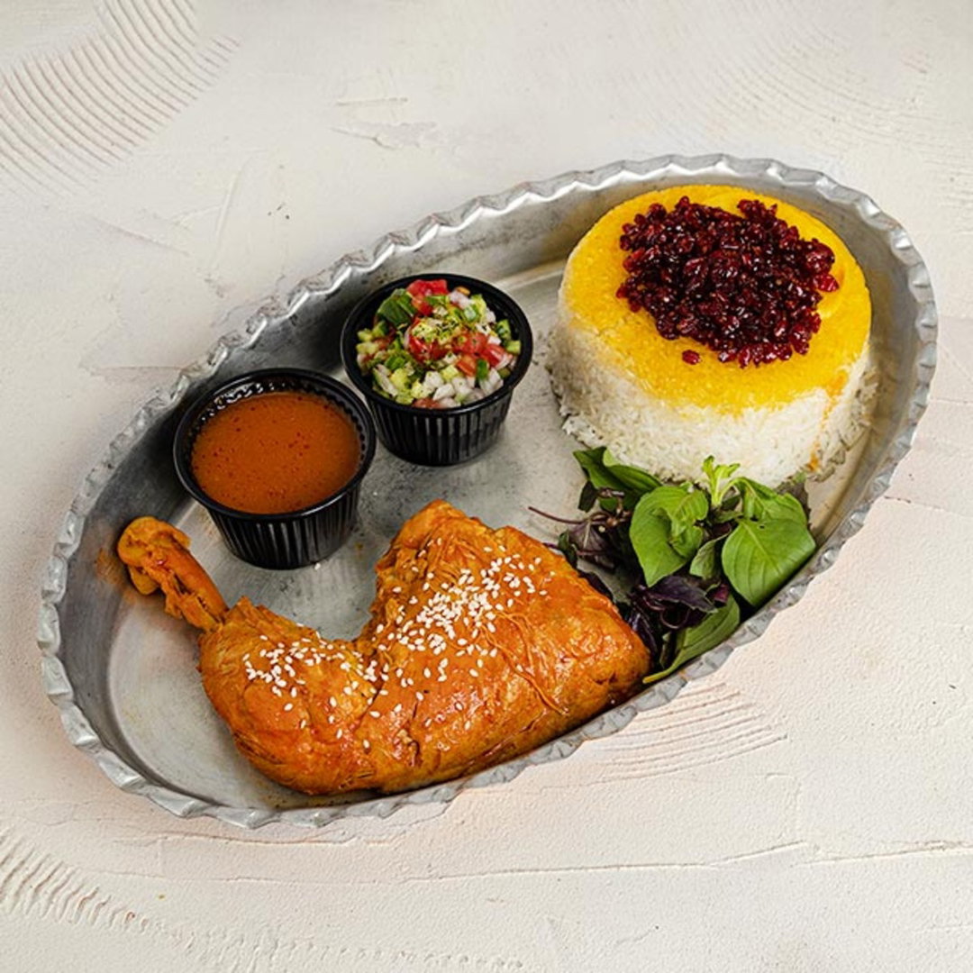 🆕 Zereshk Polo Ba morgh ( Chicken in sauce with rice)
