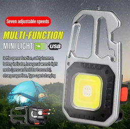 LED COB Rechargeable Keychain Light – Perfect for Camping, Work & Emergencies! 