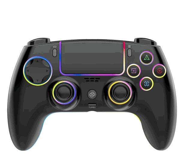 Controller Dual Shock Com efeito de Iluminação RGB ( PS4, PS3, Switch, Android, IOS, PC)