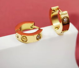 Love hoop earrings