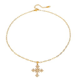 Diamond pendant Cross Necklace 
