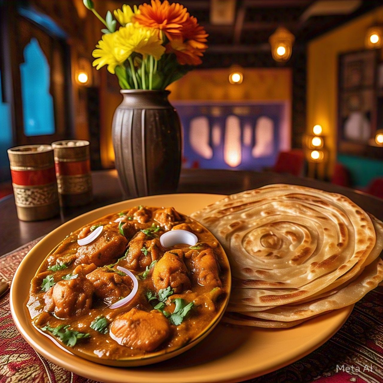 Kadhai Chicken with Laccha Paratha_0