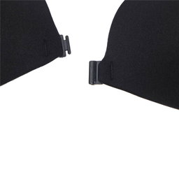 Sticky Strapless Seamless Black Push Up Breast Bra 