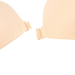 Sticky Strapless Seamless Black Push Up Breast Bra 