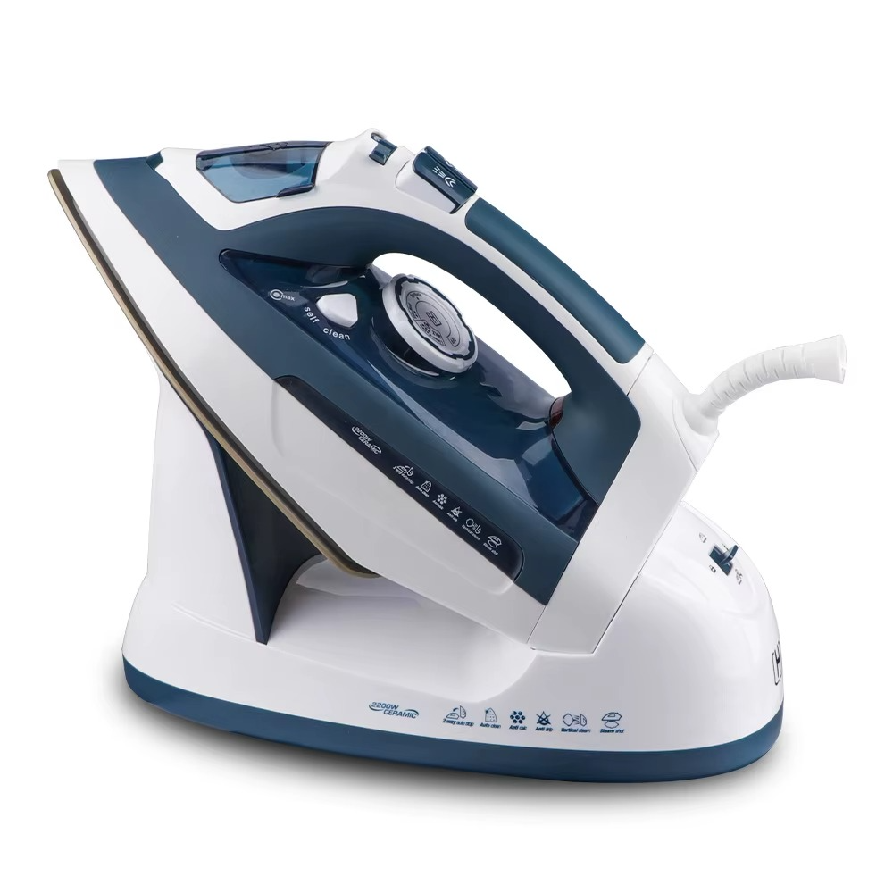 Fer à Repasser à Vapeur Électrique Multifonction de 2600W, Machine de Repassage à la Vapeur Domestique, avec Semelle en Céramique R.1208