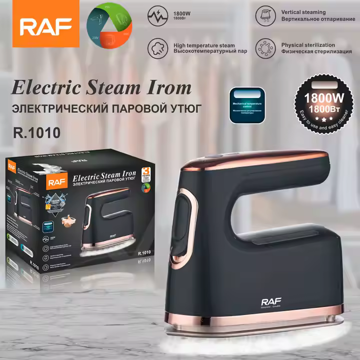 Fer à Repasser à Vapeur Électrique Portatif Multifonction de 1800W, Machine de Repassage à la Vapeur Domestique, avec Semelle en Céramique R.1010_3