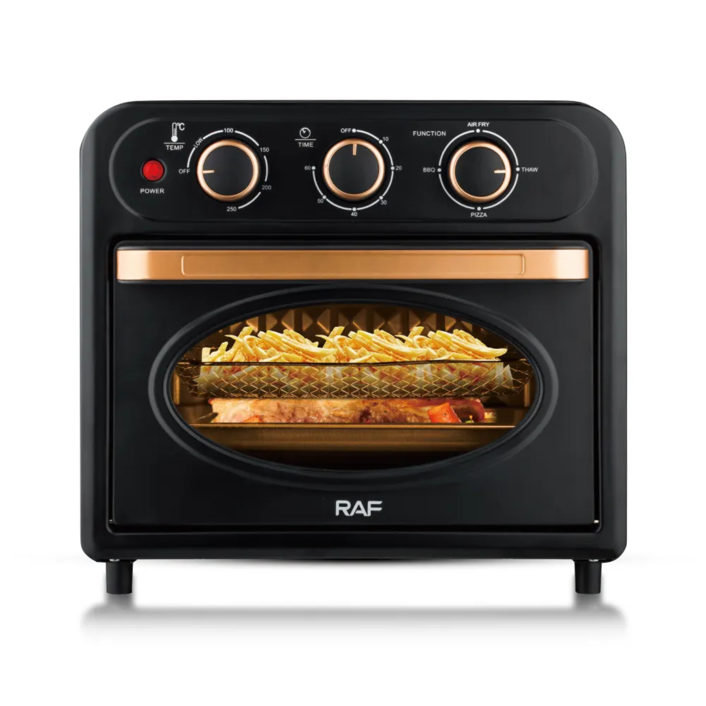 2 en 1 Four & Friteuse à air électrique domestique, four multifonction visible, grande capacité, puissance de bain 1360W, 18L, R.5348_0