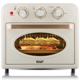 2 en 1 Four & Friteuse à air électrique domestique, four multifonction visible, grande capacité, puissance de bain 1360W, 18L, R.5348