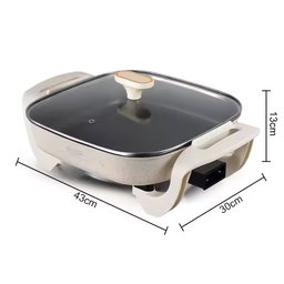  Poêle à frire électrique antiadhésive RAF, chauffe-plats et marmite de cuisson 5 L Multifonction pour fritures, grillades rapide...
