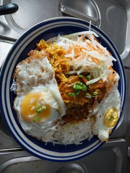 Riz blanc poisson 