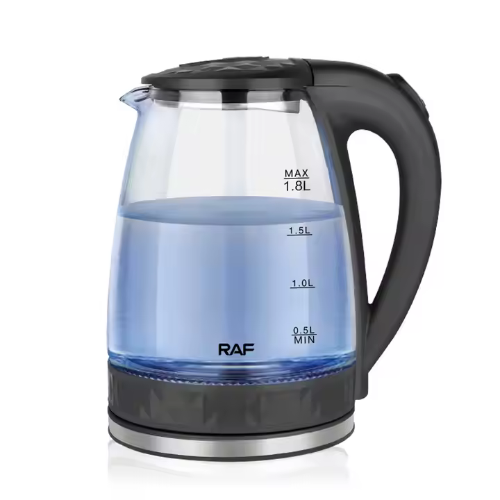 Bouilloire électronique en verre borosilicate transparent de 2 litres, design nouveau, 2 000 W