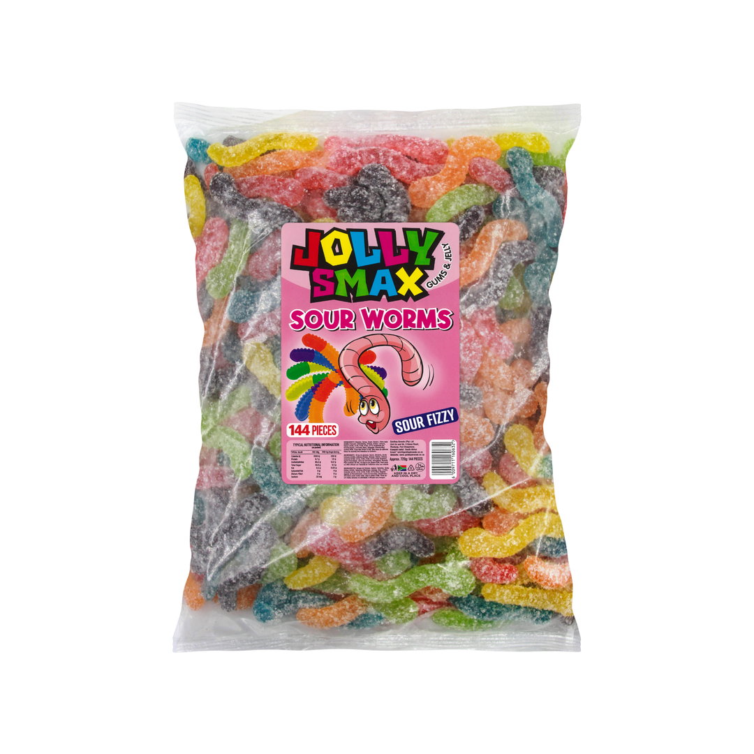24x75g Jolly Smax Sour Worms