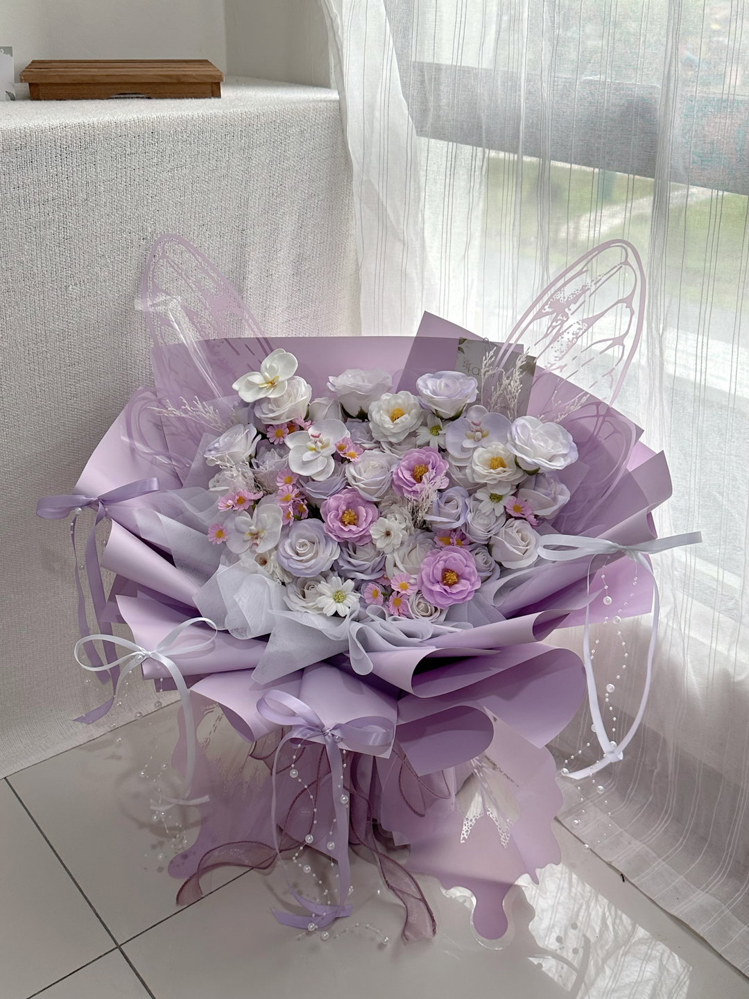 Purple Butterfly Bouquet (Big Size)