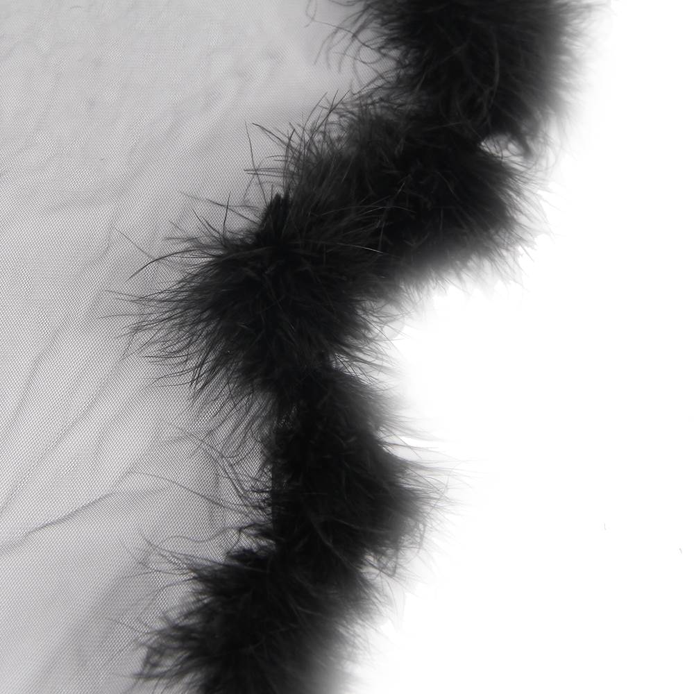 Luxurious Black Robe with fur_4