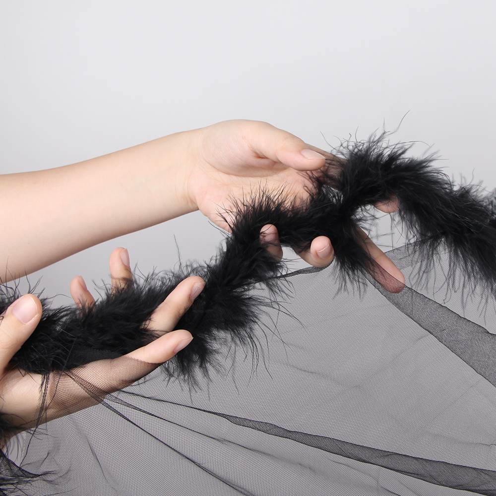 Luxurious Black Robe with fur_2
