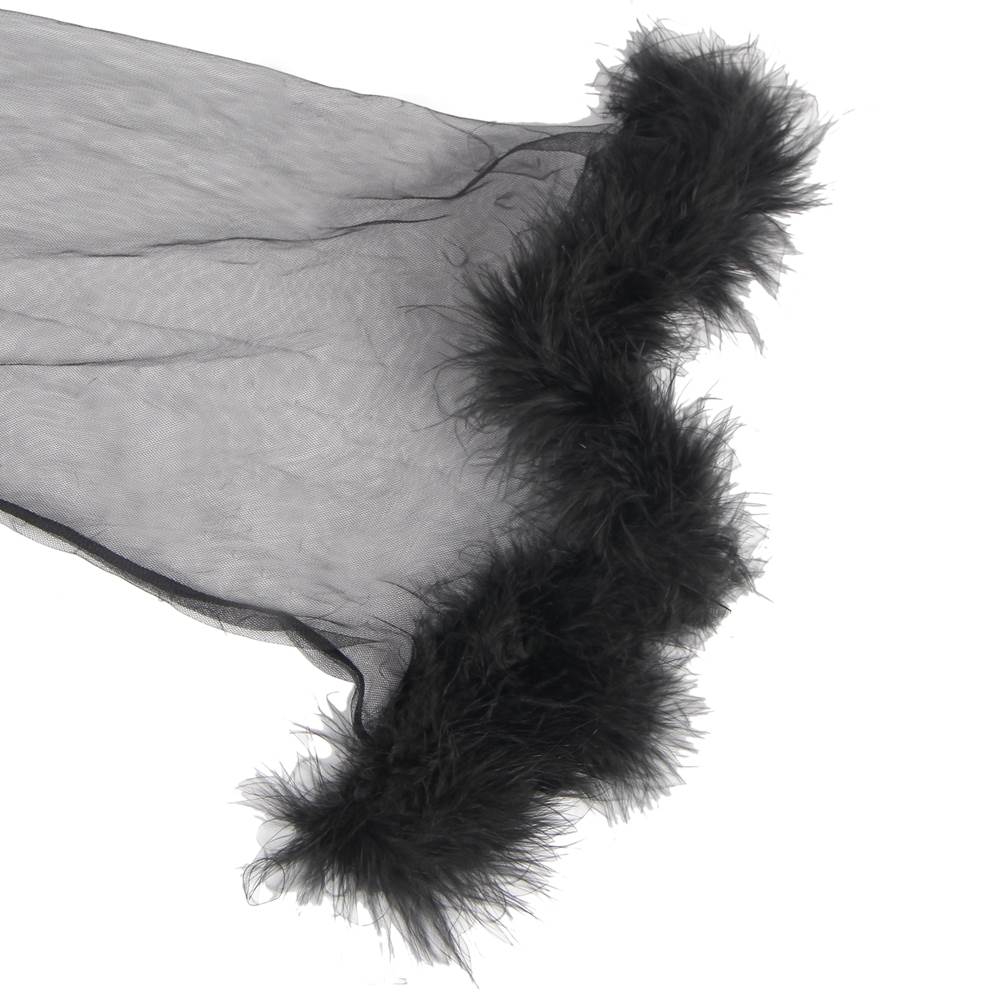 Luxurious Black Robe with fur_3