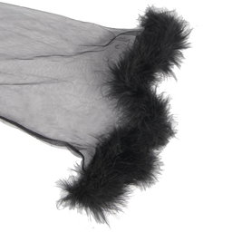 Luxurious Black Robe with fur