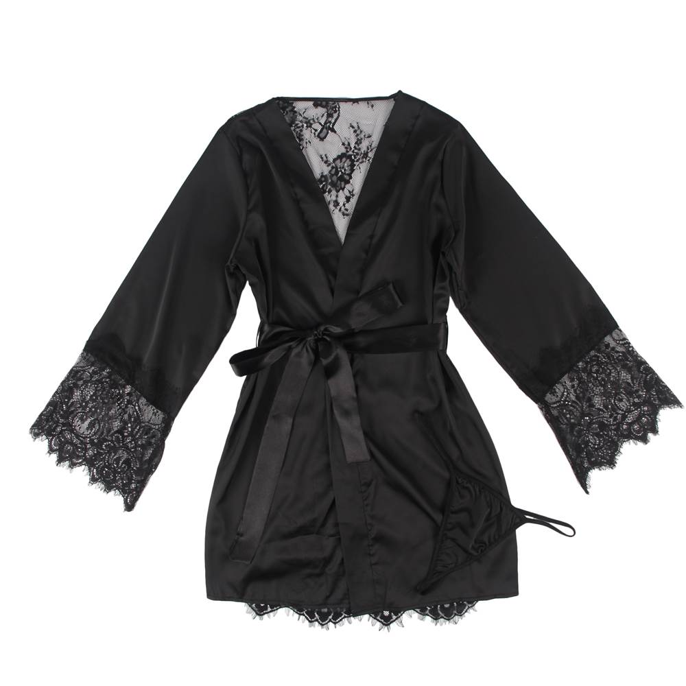 Satin and Lace morning Gown_6