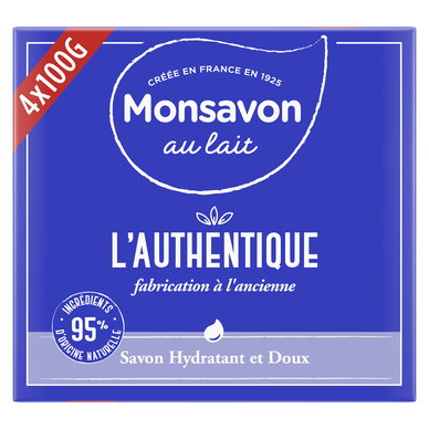 Monsavon au Lait Authentique 4x100g