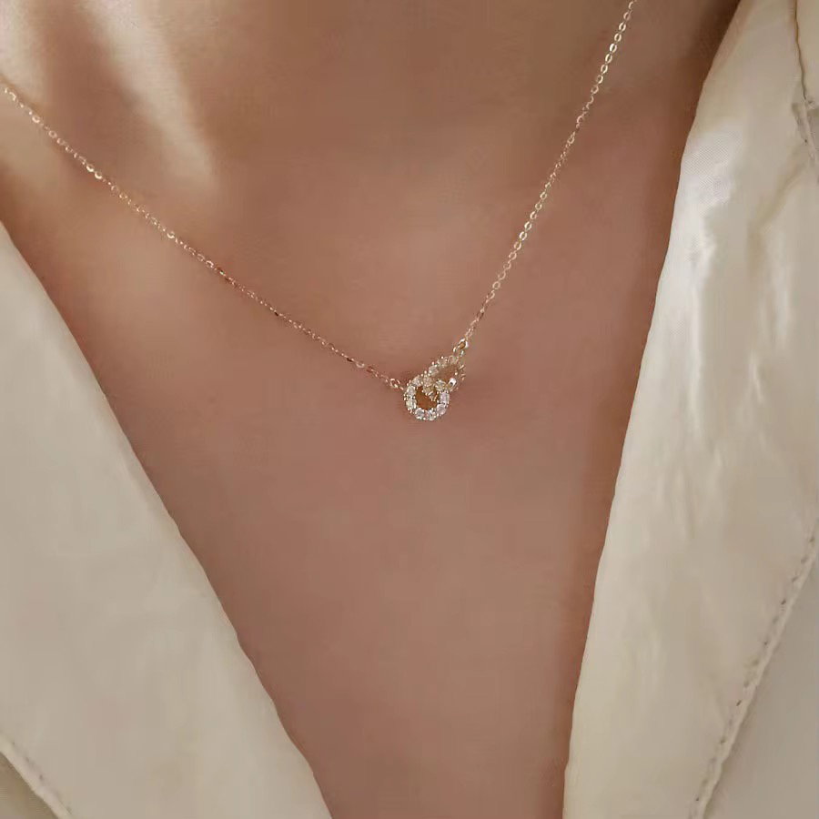 Dainty Diamond Double Ring Pendant_2