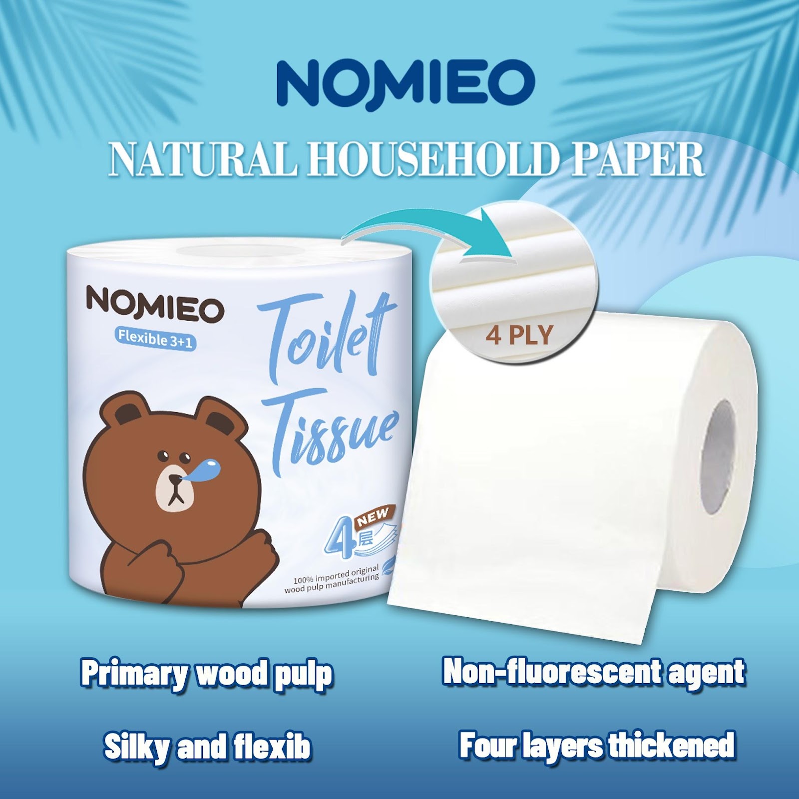 [CARTON] Nomieo 4PLY Toilet Paper (30 rolls)_0