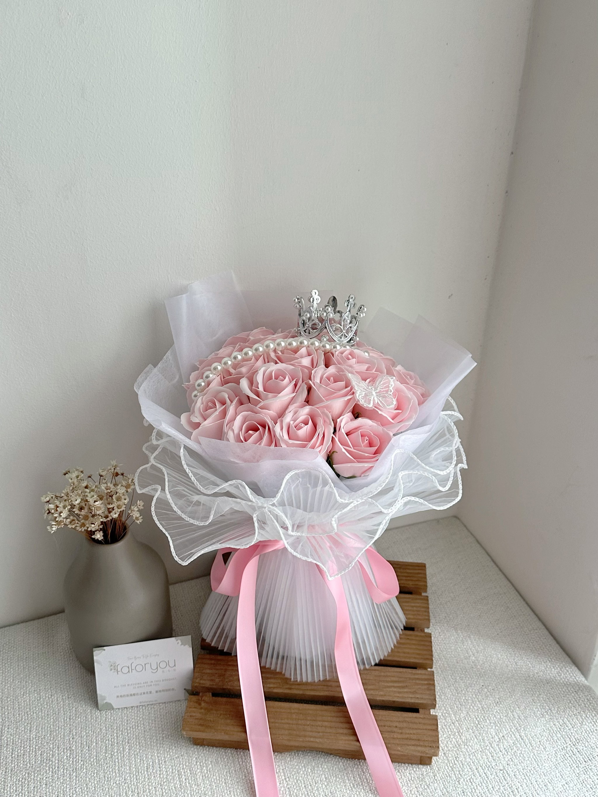 19 stalk Soap Rose Bouquet  _0