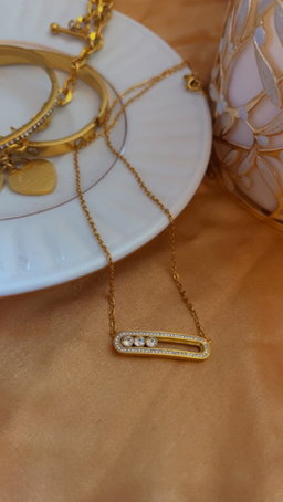 Celeste Trio Pendant Gold