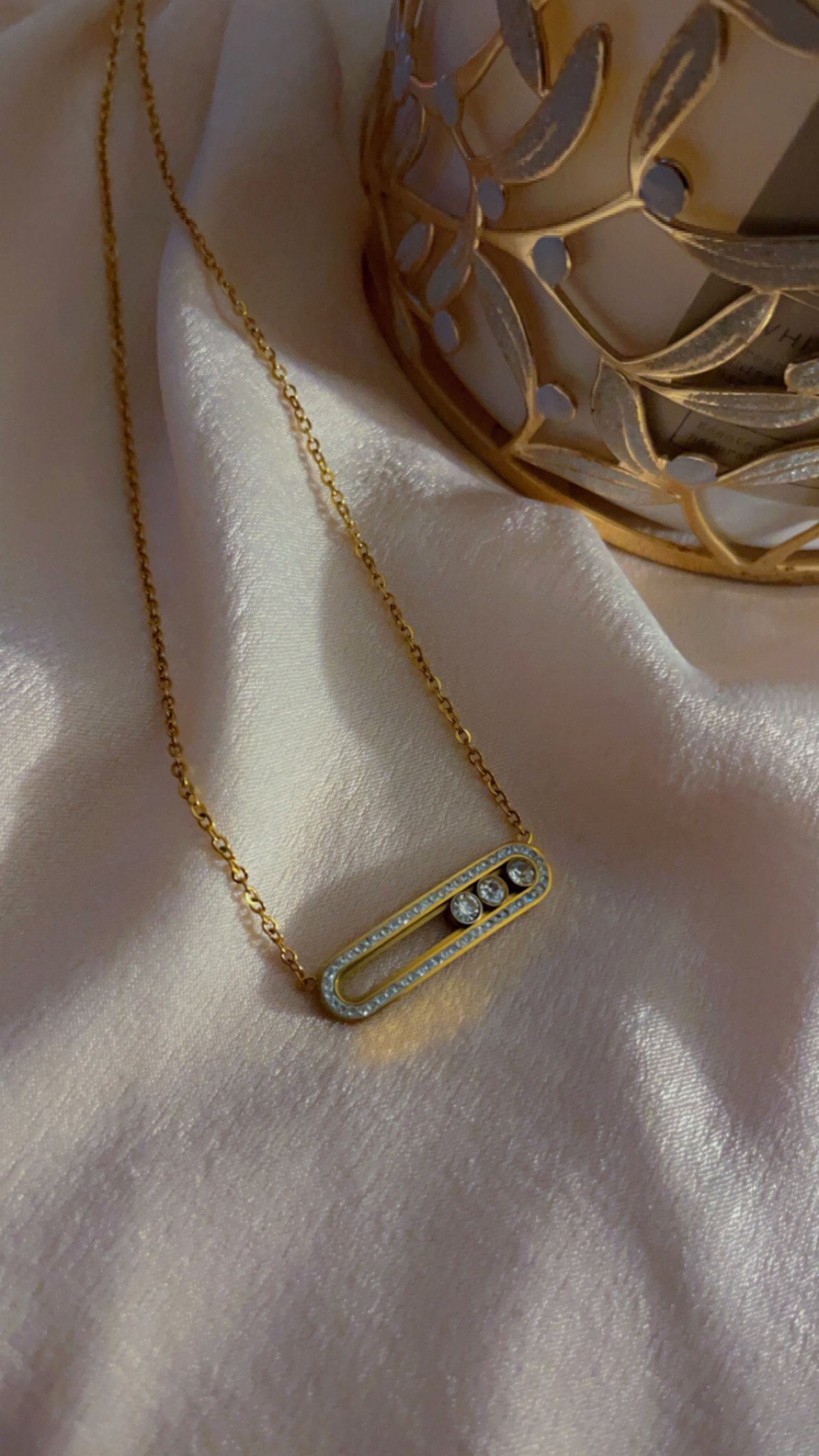 Celeste Trio Pendant Gold_1