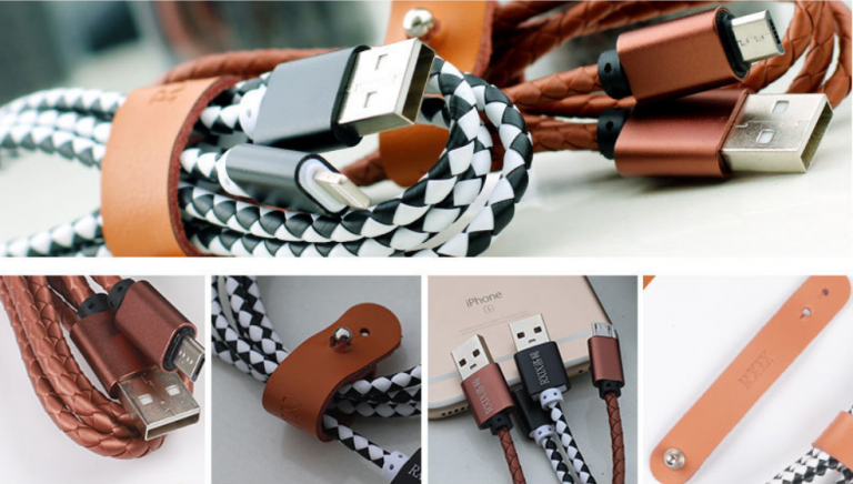 LEATHER FAST USB DATA CABLE USB401_2