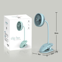 RECHARGEABLE DESK CLIP FAN