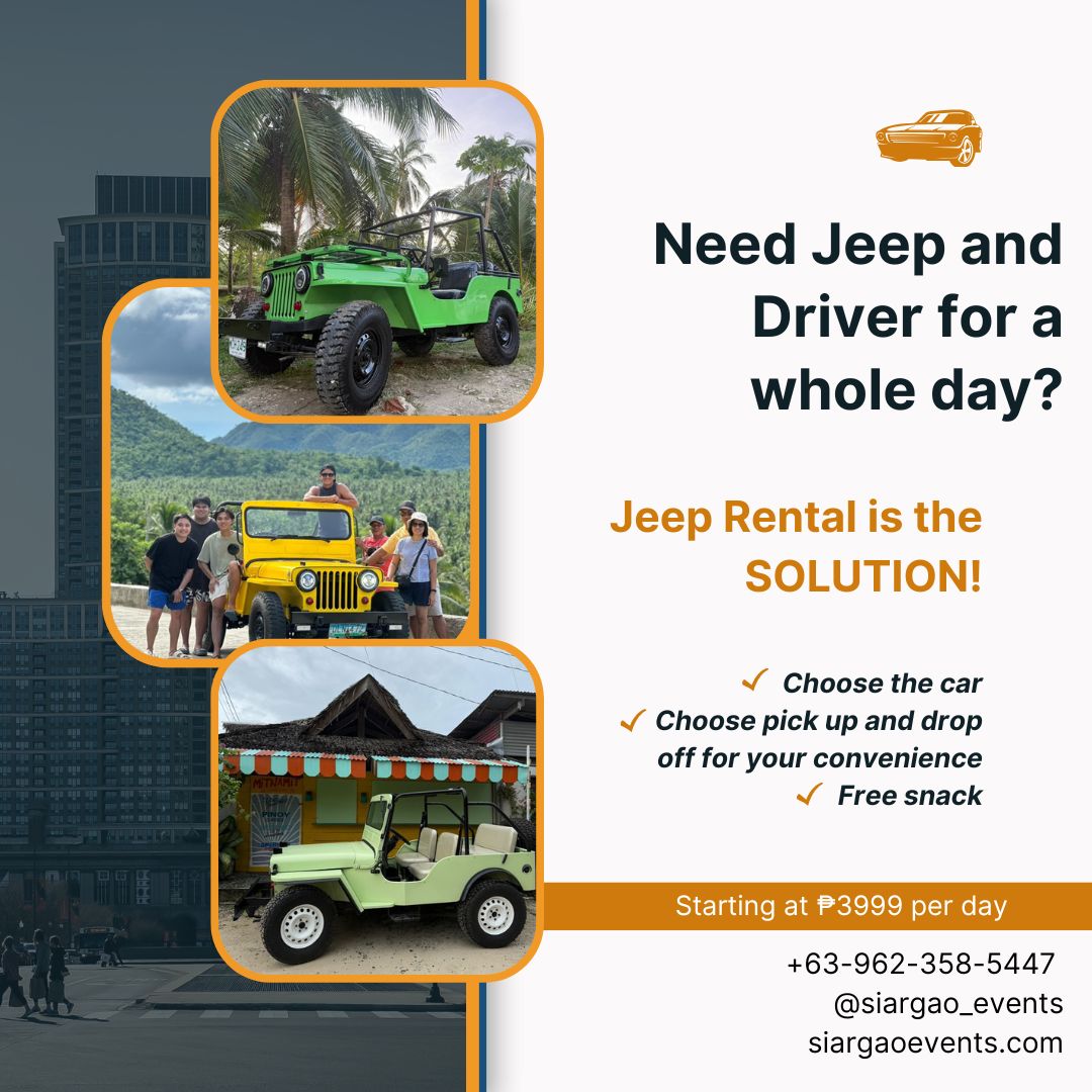 Jeep and driver Rental