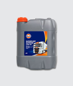 Gulf Superfleet Supreme 5W40 en bouteille de 20L