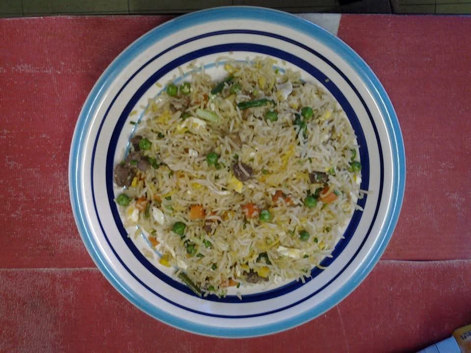 Riz frite poulet 