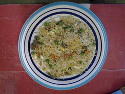 Riz frite poulet 