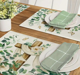 Heavenly Whispers Bless This Home Placemats - Set of 4
