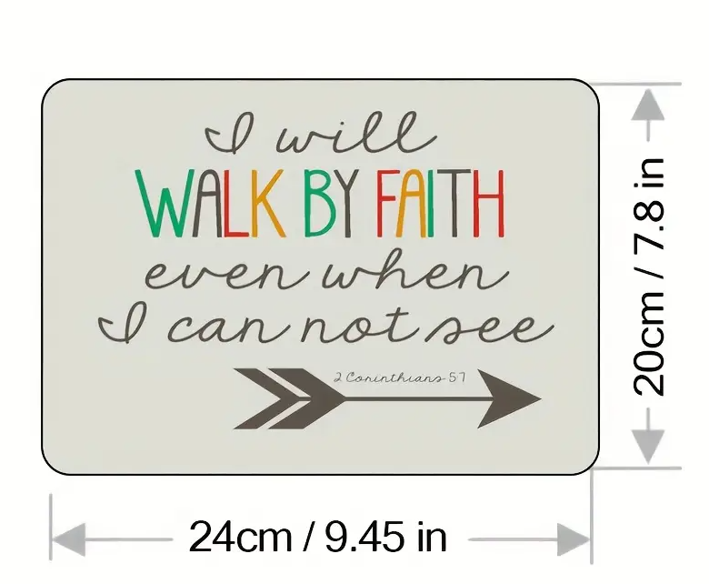 Mouse Pad - Walk by Faith - 24x20cm_3