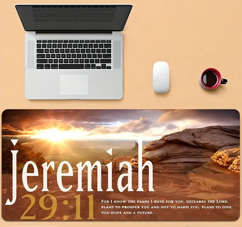 XXL Gaming Mouse Pad - Inspirational Jeremiah 29:11 - 90x40cm_3