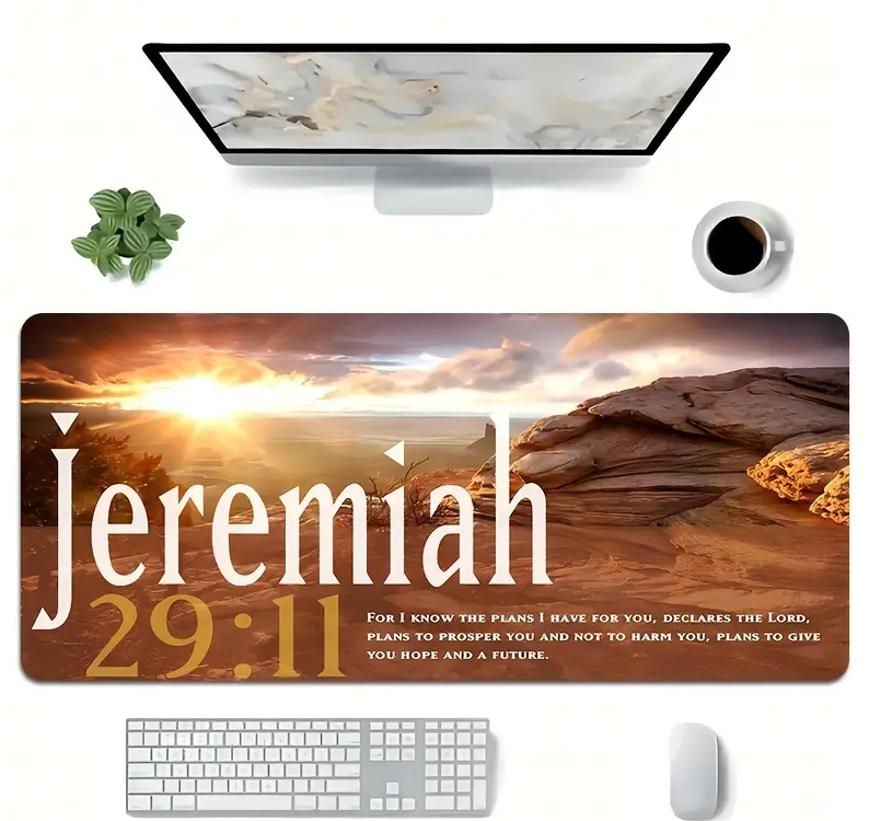 XXL Gaming Mouse Pad - Inspirational Jeremiah 29:11 - 90x40cm_4