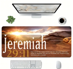 XXL Gaming Mouse Pad - Inspirational Jeremiah 29:11 - 90x40cm