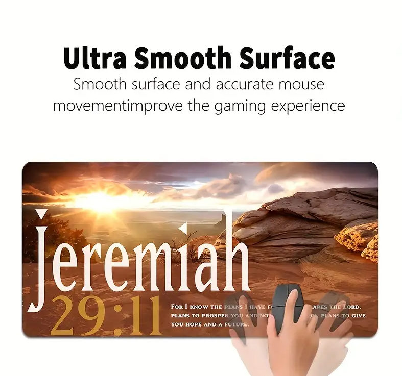 XXL Gaming Mouse Pad - Inspirational Jeremiah 29:11 - 90x40cm_1