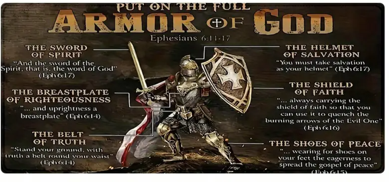 XXL Gaming Mouse Pad - Armour of God - 90x40cm_0