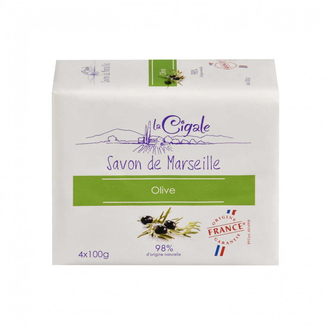 Savon de Marseille à l’Olive 4x100g