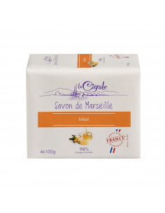 Savon de Marseille au Miel 4x100g