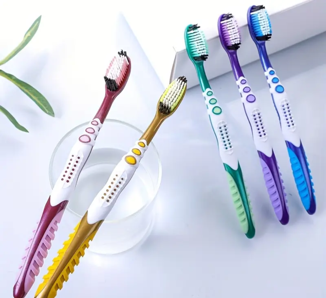 Toothbrushes, Each Wrapped Individually, Featuring Medium Soft Or Hard Bristles